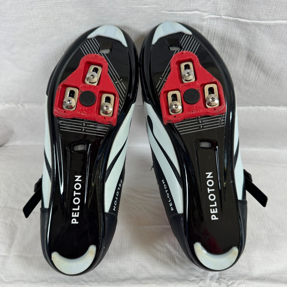 Peloton Cycling Shoes Black Red White PL-SH-02 Size 43 Women 11 - Picture 6 of 7